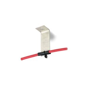 762256 Edelstahl L-Clip und Silikonh&uuml;lse 180&deg;C, f&uuml;r Montage der Sensorkabel